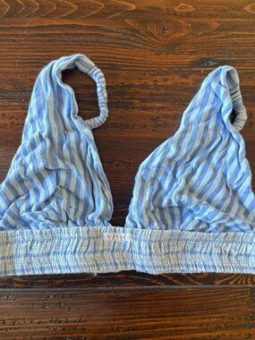 urban outfitters out from under blue striped bralette